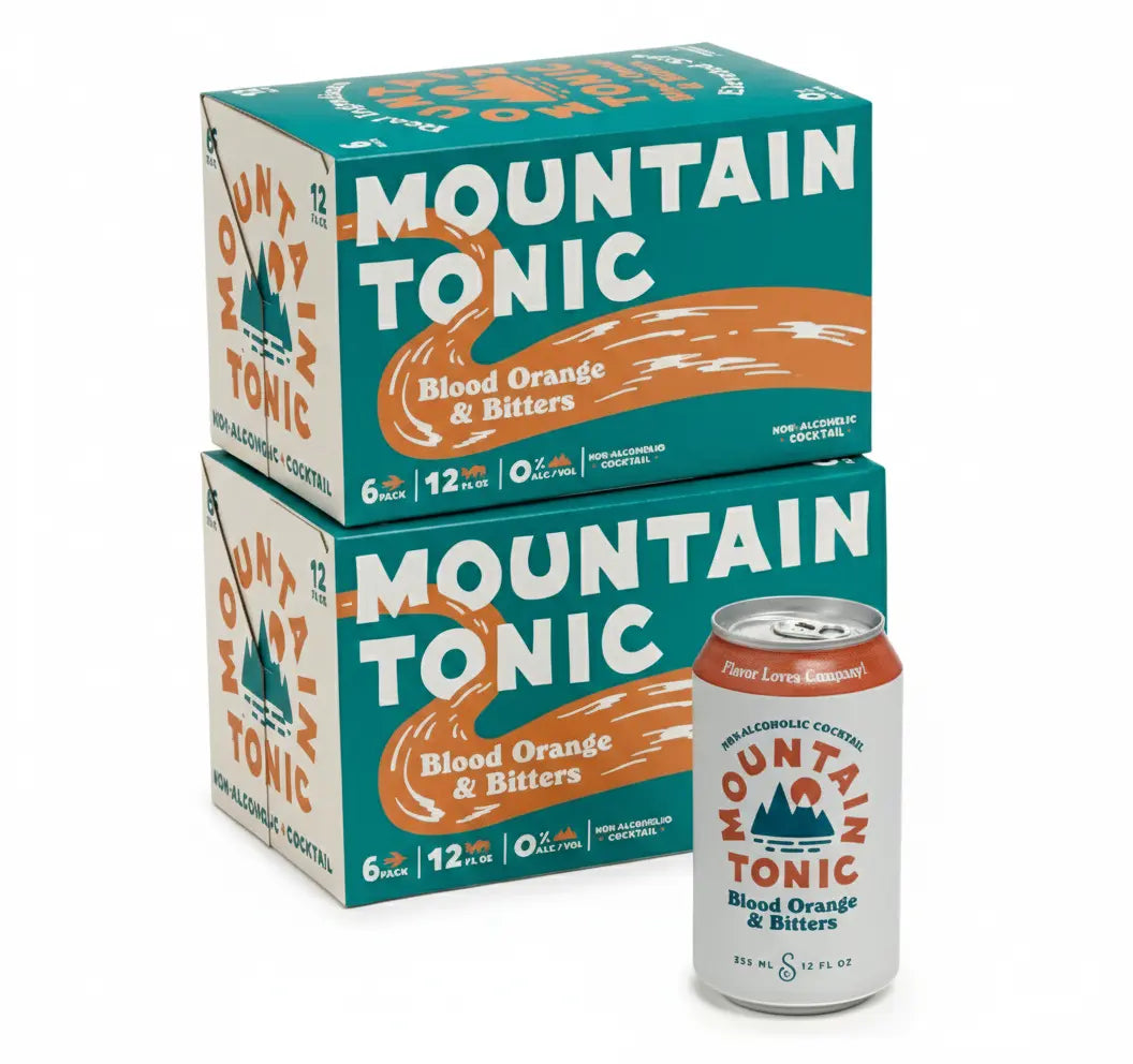 Blood Orange and Bitters 12 pack Mountain Tonic